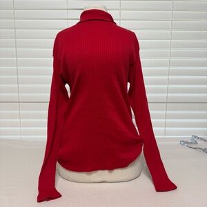 Scarlet Turtleneck Sweater